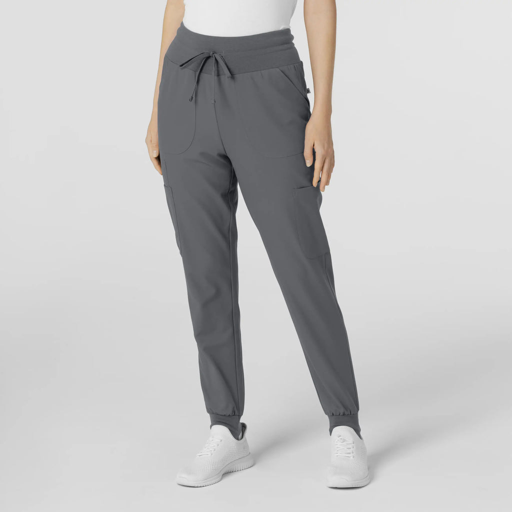 Wink Scrubs Women's Convertible Stirrup Jogger Scrub Pant Pewter | scrub-supply.com