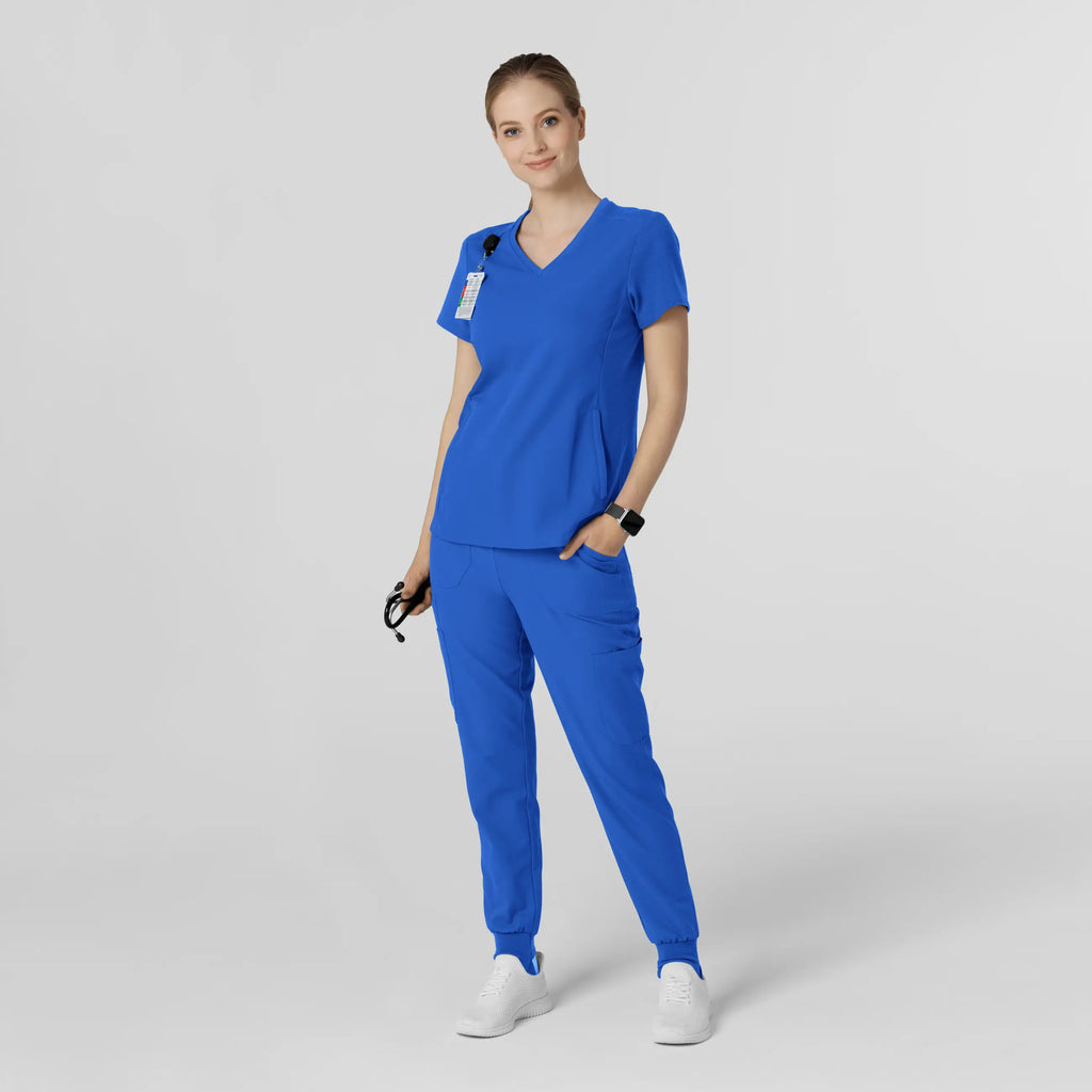 Wink Scrubs Women's Convertible Stirrup Jogger Scrub Pant Royal Blue | scrub-supply.com