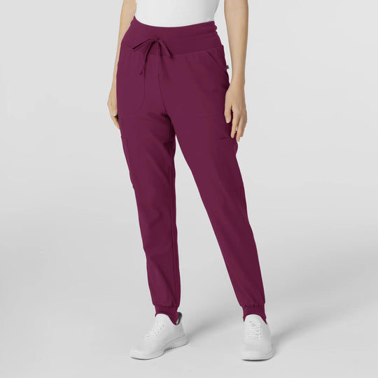 Wink Scrubs Women's Convertible Stirrup Jogger Scrub Pant Wine | scrub-supply.com