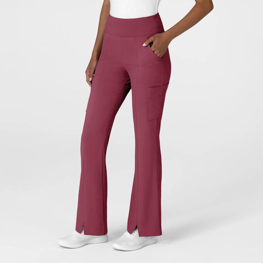 Wink Scrubs Women's Cargo Flare Scrub Pant Carnation | scrub-supply.com