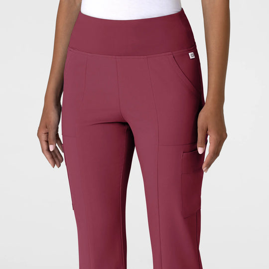 Wink Scrubs Women's Cargo Flare Scrub Pant Carnation | scrub-supply.com