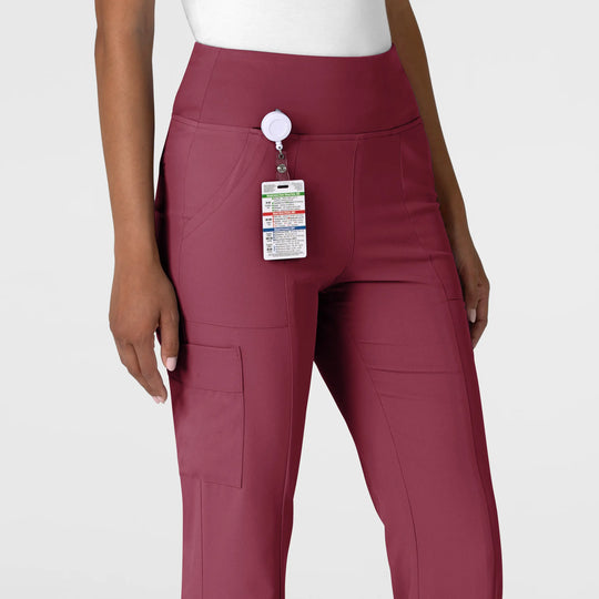 Wink Scrubs Women's Cargo Flare Scrub Pant Carnation | scrub-supply.com