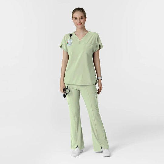 Wink Scrubs Women's Cargo Flare Scrub Pant Fresh Mint | scrub-supply.com