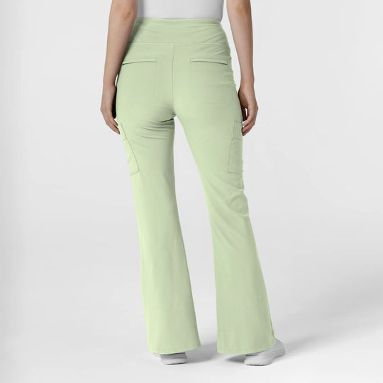 Wink Scrubs Women's Cargo Flare Scrub Pant Fresh Mint | scrub-supply.com