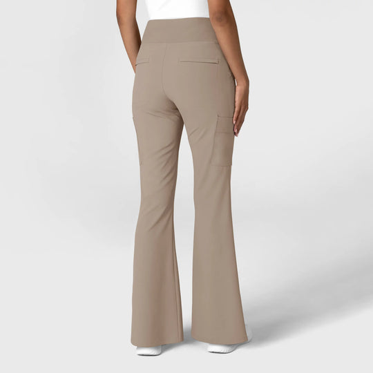 Wink Scrubs Women's Cargo Flare Scrub Pant Haze | scrub-supply.com