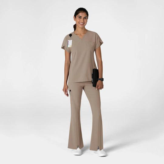 Wink Scrubs Women's Cargo Flare Scrub Pant Haze | scrub-supply.com