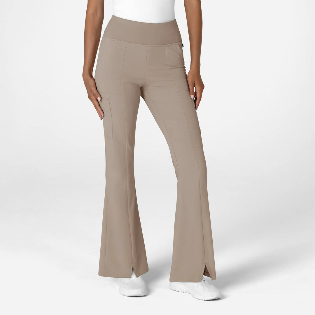 Wink Scrubs Women's Cargo Flare Scrub Pant Haze | scrub-supply.com