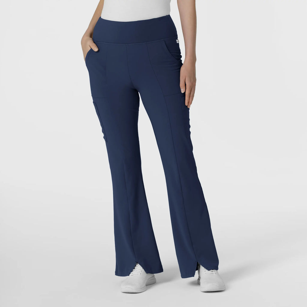 Wink Scrubs Women's Cargo Flare Scrub Pant Navy | scrub-supply.com