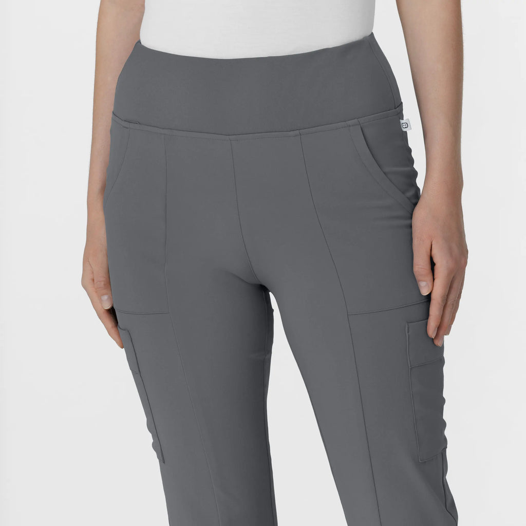 Wink Scrubs Women's Cargo Flare Scrub Pant Pewter | scrub-supply.com