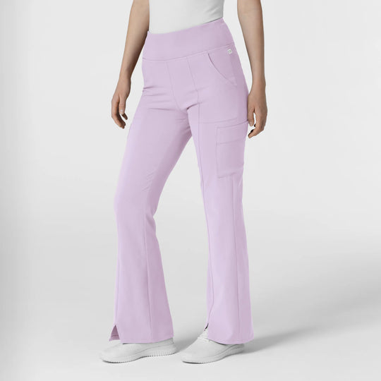 Wink Scrubs Women's Cargo Flare Scrub Pant Pastel Lilac | scrub-supply.com