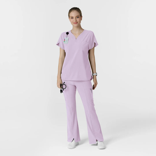 Wink Scrubs Women's Cargo Flare Scrub Pant Pastel Lilac | scrub-supply.com