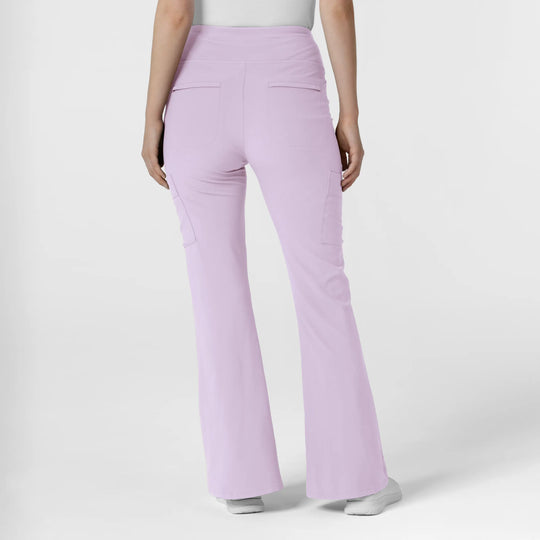 Wink Scrubs Women's Cargo Flare Scrub Pant Pastel Lilac | scrub-supply.com