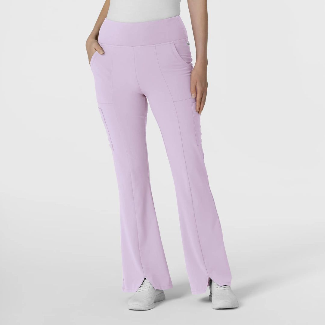 Wink Scrubs Women's Cargo Flare Scrub Pant Pastel Lilac | scrub-supply.com