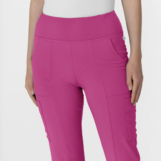 Wink Scrubs Women's Cargo Flare Scrub Pant Raspberry | scrub-supply.com