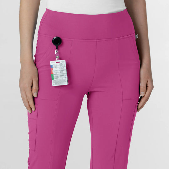 Wink Scrubs Women's Cargo Flare Scrub Pant Raspberry | scrub-supply.com
