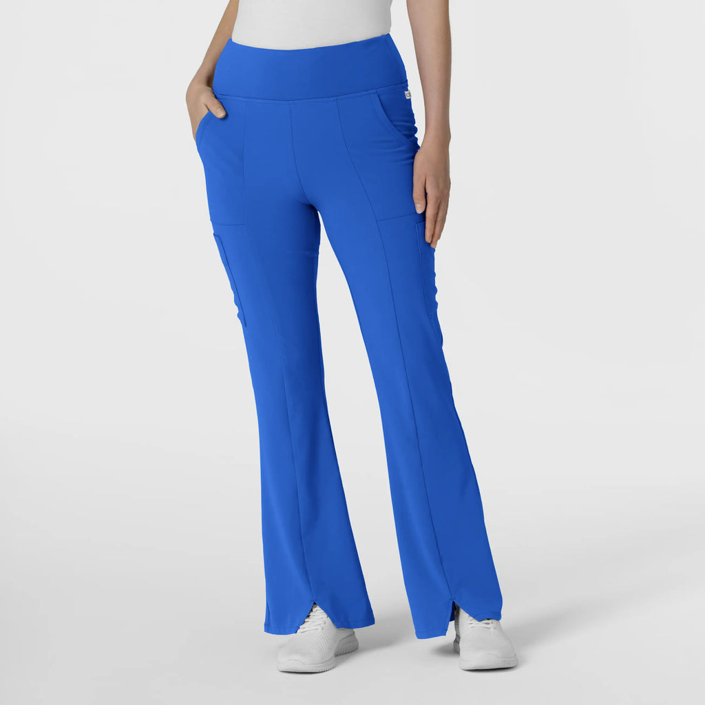 Wink Scrubs Women's Cargo Flare Scrub Pant Royal Blue | scrub-supply.com