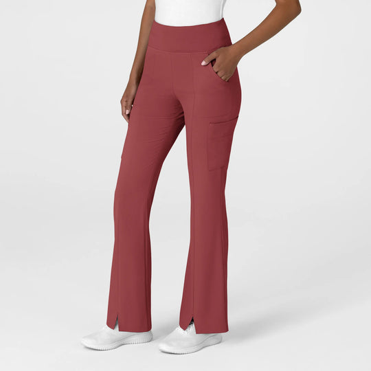 Wink Scrubs Women's Cargo Flare Scrub Pant Ruby | scrub-supply.com