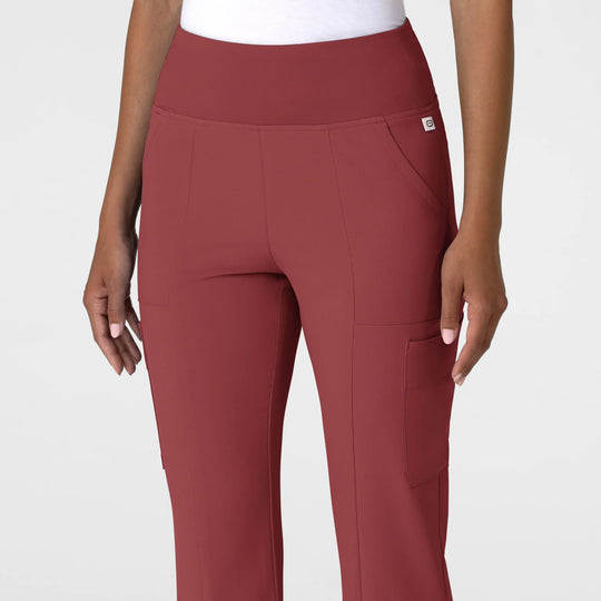 Wink Scrubs Women's Cargo Flare Scrub Pant Ruby | scrub-supply.com