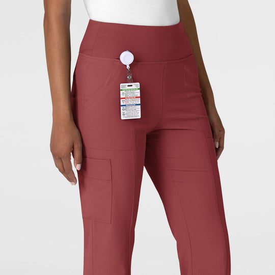 Wink Scrubs Women's Cargo Flare Scrub Pant Ruby | scrub-supply.com