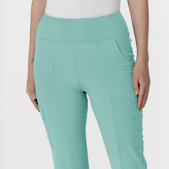 Wink Scrubs Women's Cargo Flare Scrub Pant Turquoise | scrub-supply.com