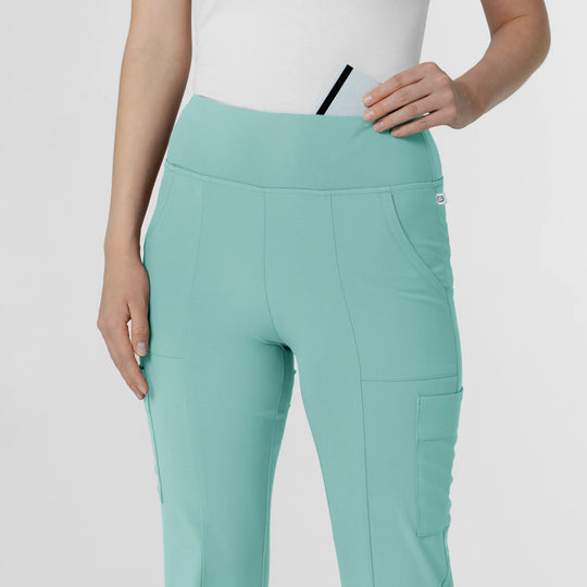 Wink Scrubs Women's Cargo Flare Scrub Pant Turquoise | scrub-supply.com