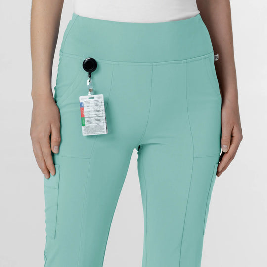 Wink Scrubs Women's Cargo Flare Scrub Pant Turquoise | scrub-supply.com