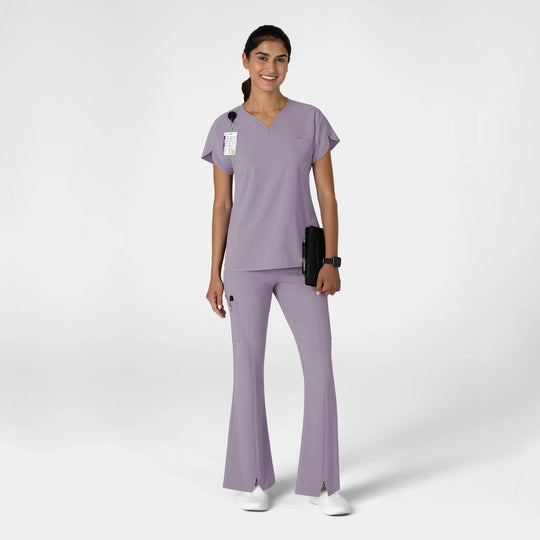 Wink Scrubs Women's Cargo Flare Scrub Pant Wisteria | scrub-supply.com