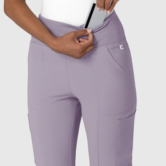 Wink Scrubs Women's Cargo Flare Scrub Pant Wisteria | scrub-supply.com