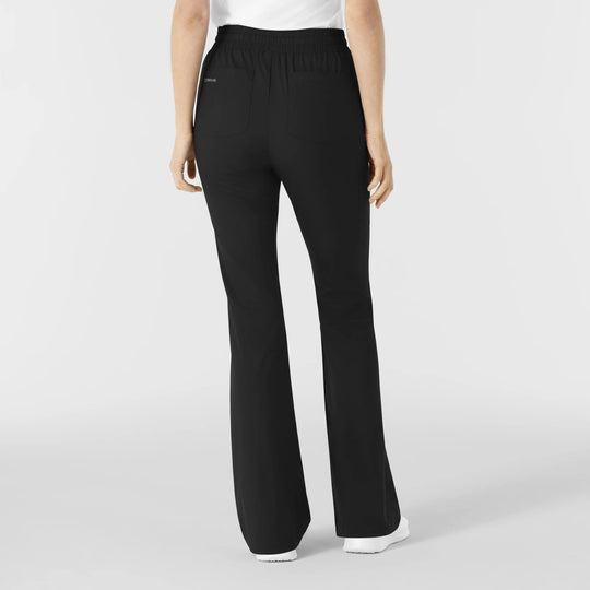 Wink Scrubs Women's Boundless Flare Leg Scrub Pant Black | scrub-supply.com