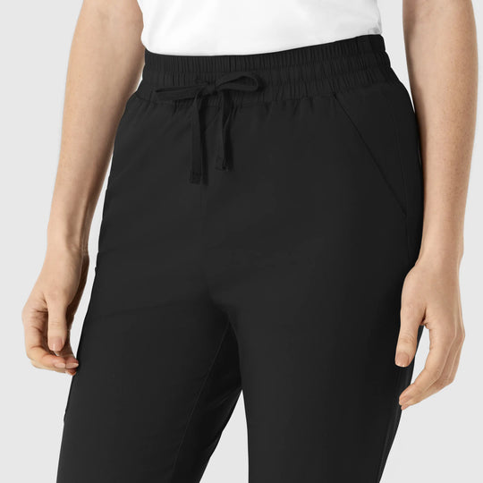 Wink Scrubs Women's Boundless Flare Leg Scrub Pant Black | scrub-supply.com
