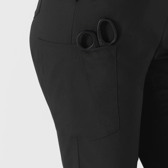 Wink Scrubs Women's Boundless Flare Leg Scrub Pant Black | scrub-supply.com