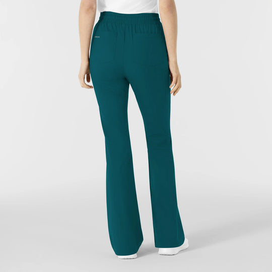 Wink Scrubs Women's Boundless Flare Leg Scrub Pant Caribbean Blue | scrub-supply.com