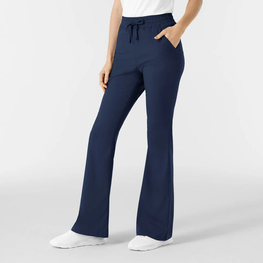 Wink Scrubs Women's Boundless Flare Leg Scrub Pant Navy | scrub-supply.com