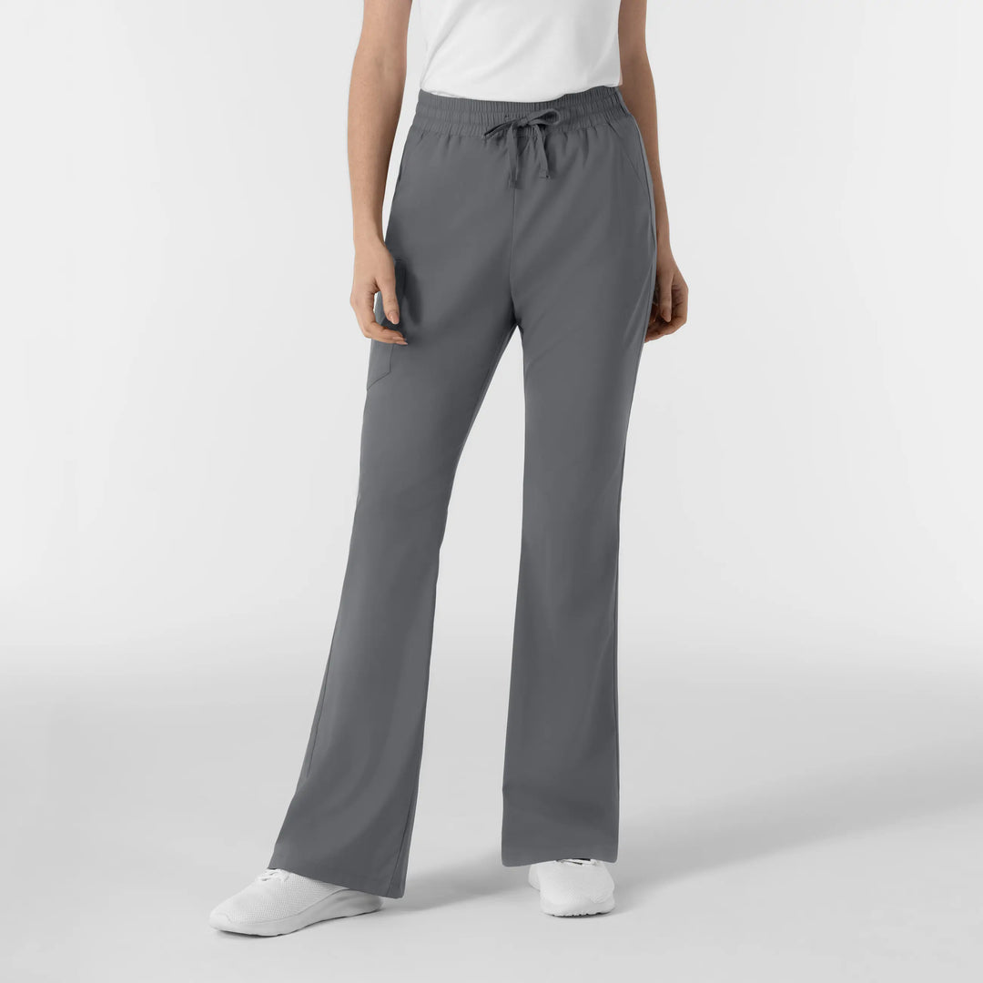 Wink Scrubs Women's Boundless Flare Leg Scrub Pant Pewter | scrub-supply.com