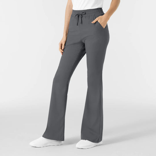 Wink Scrubs Women's Boundless Flare Leg Scrub Pant Pewter | scrub-supply.com