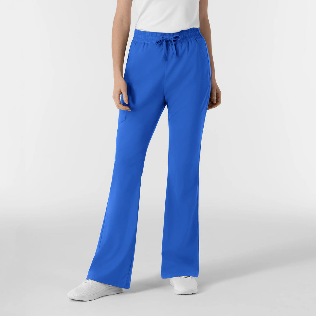 Wink Scrubs Women's Boundless Flare Leg Scrub Pant Royal Blue | scrub-supply.com
