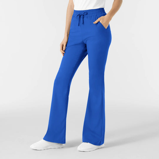 Wink Scrubs Women's Boundless Flare Leg Scrub Pant Royal Blue | scrub-supply.com