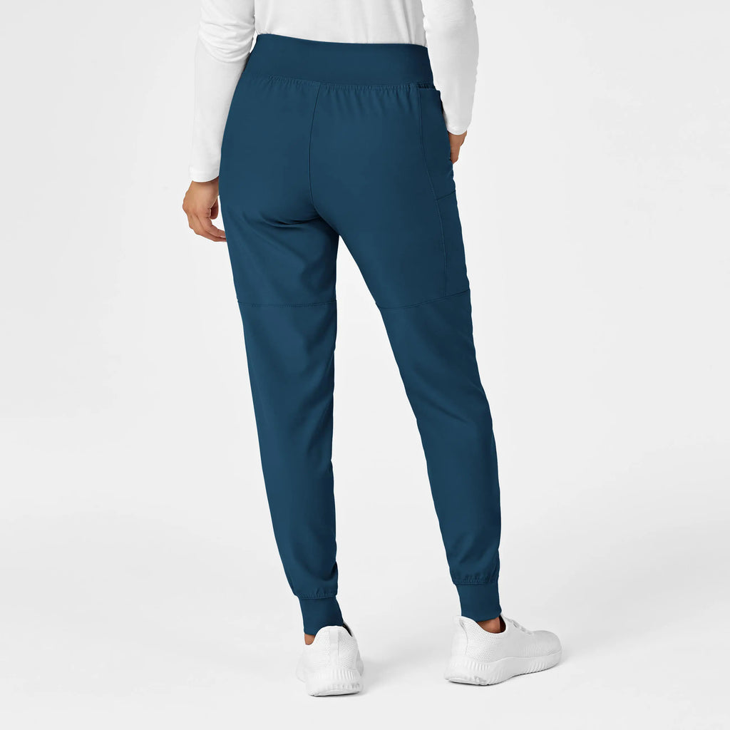 Wink Scrubs Women's Comfort Waist Cargo Jogger Scrub Pant Caribbean Blue | scrub-supply.com