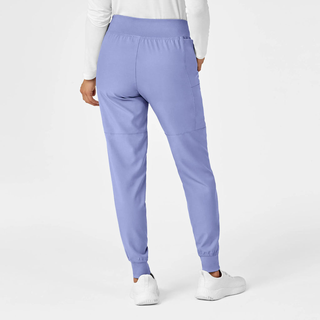 Wink Scrubs Women's Comfort Waist Cargo Jogger Scrub Pant Ceil Blue | scrub-supply.com