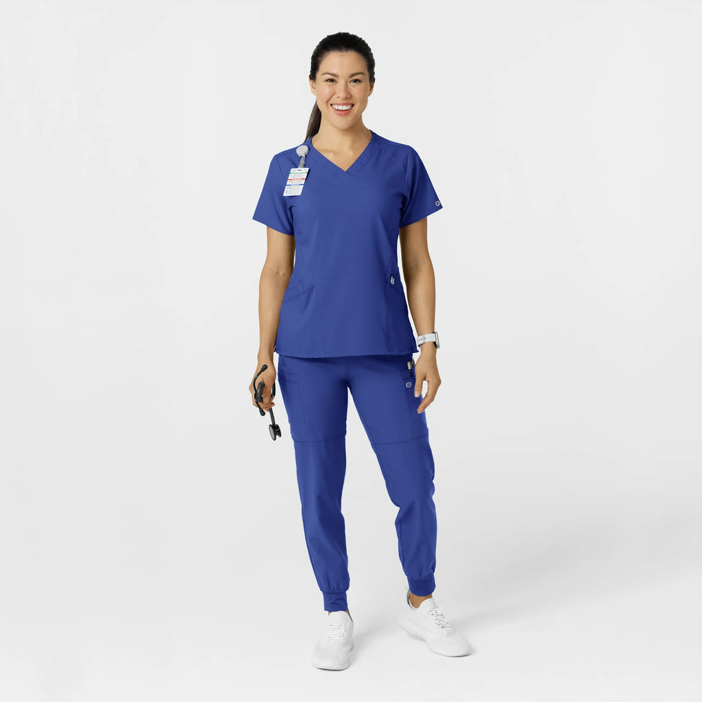 Wink Scrubs Women's Comfort Waist Cargo Jogger Scrub Pant Galaxy Blue | scrub-supply.com