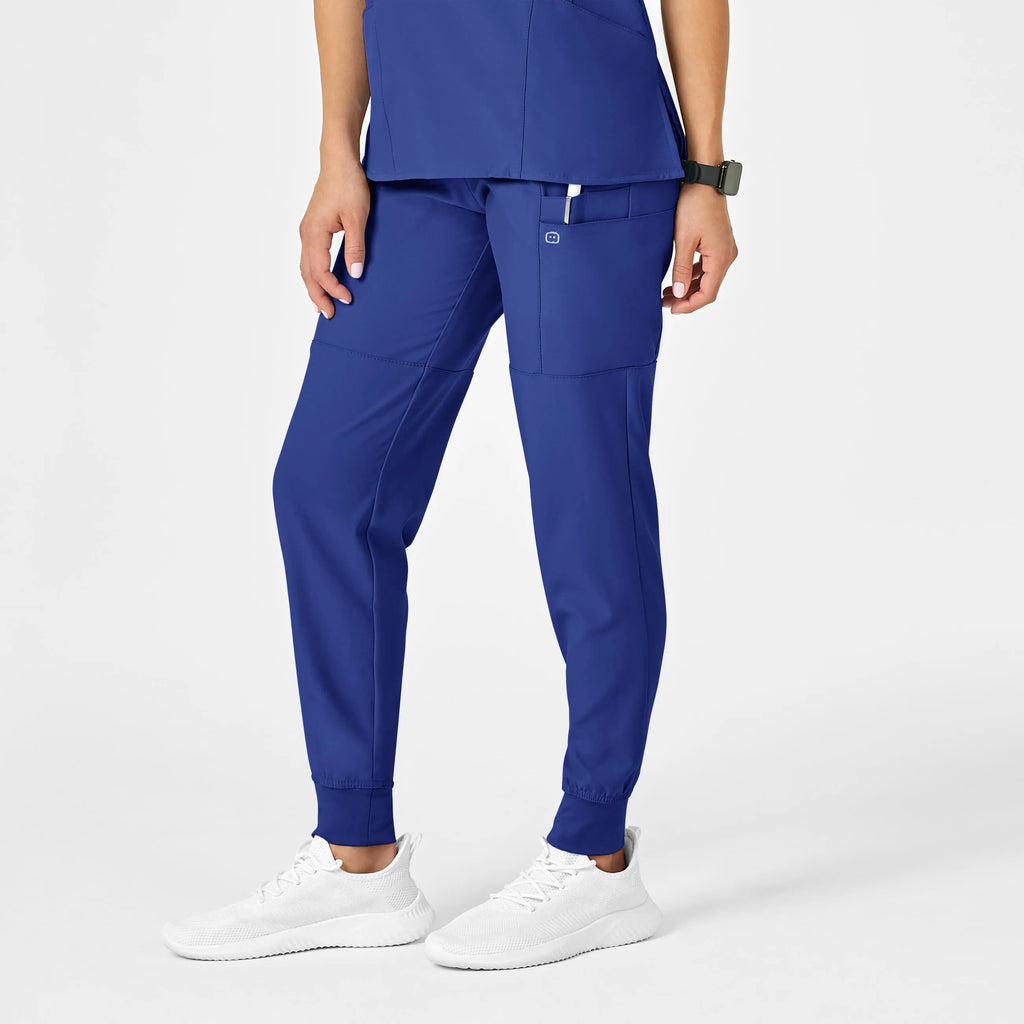 Wink Scrubs Women's Comfort Waist Cargo Jogger Scrub Pant Galaxy Blue | scrub-supply.com