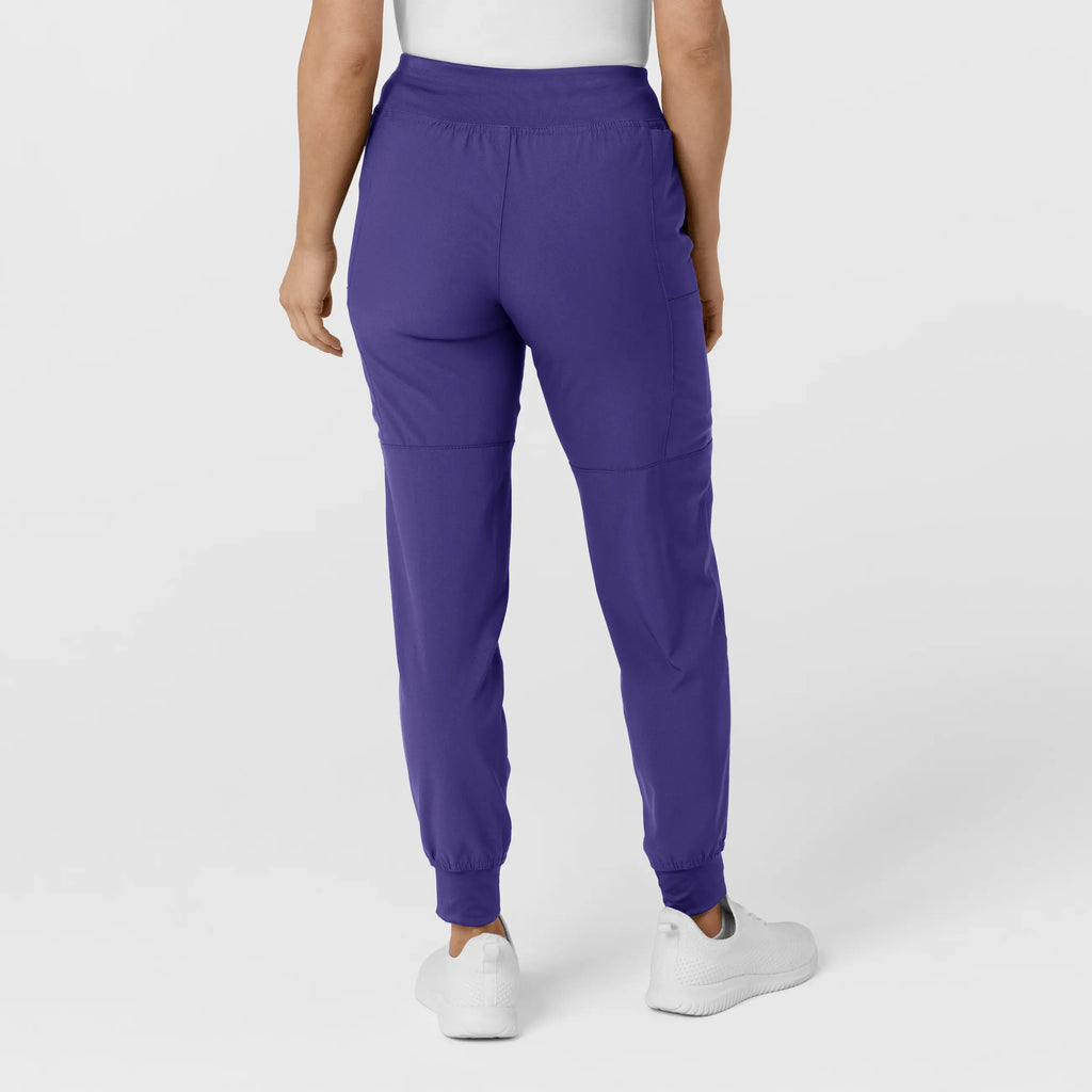 Wink Scrubs Women's Comfort Waist Cargo Jogger Scrub Pant Grape | scrub-supply.com