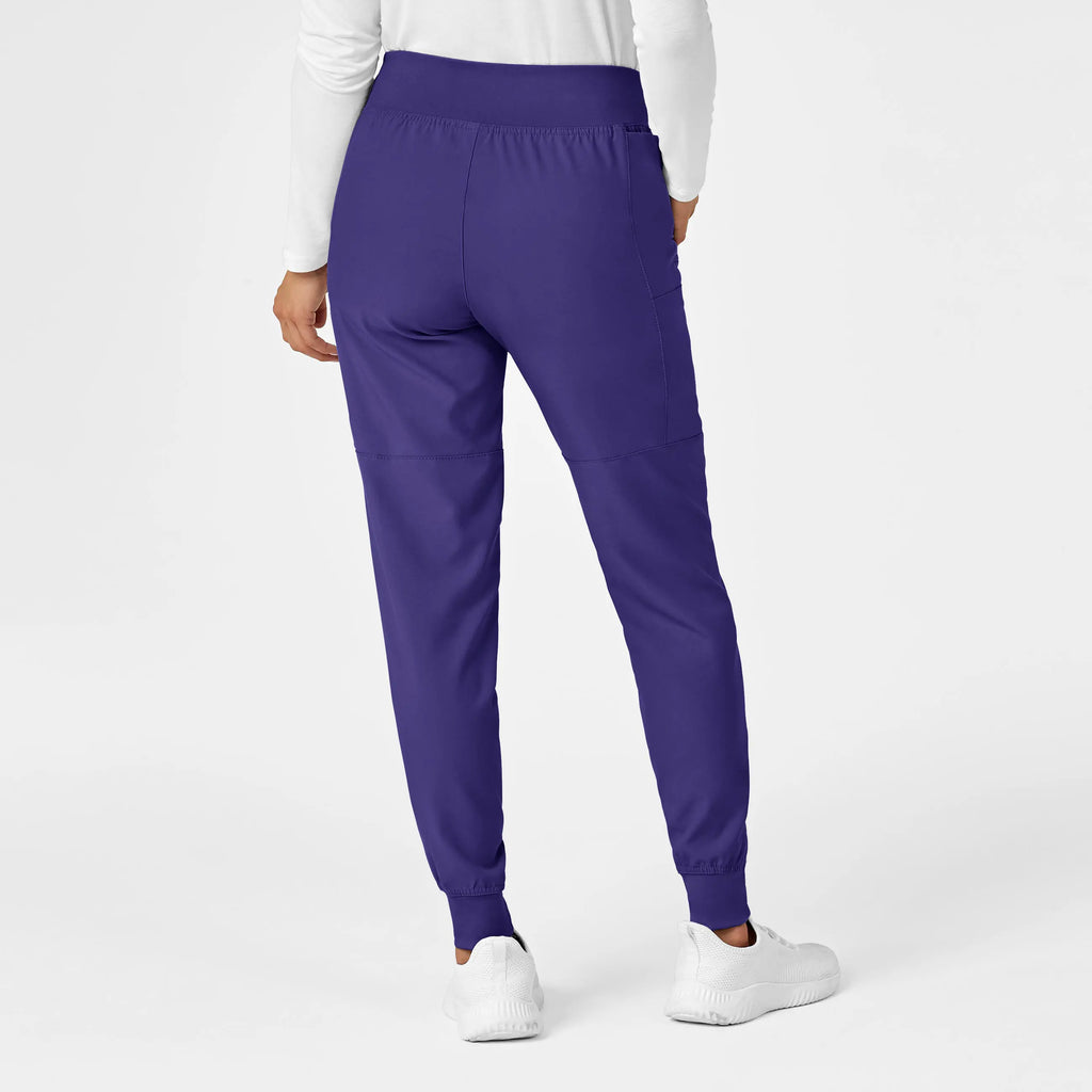 Wink Scrubs Women's Comfort Waist Cargo Jogger Scrub Pant Grape | scrub-supply.com