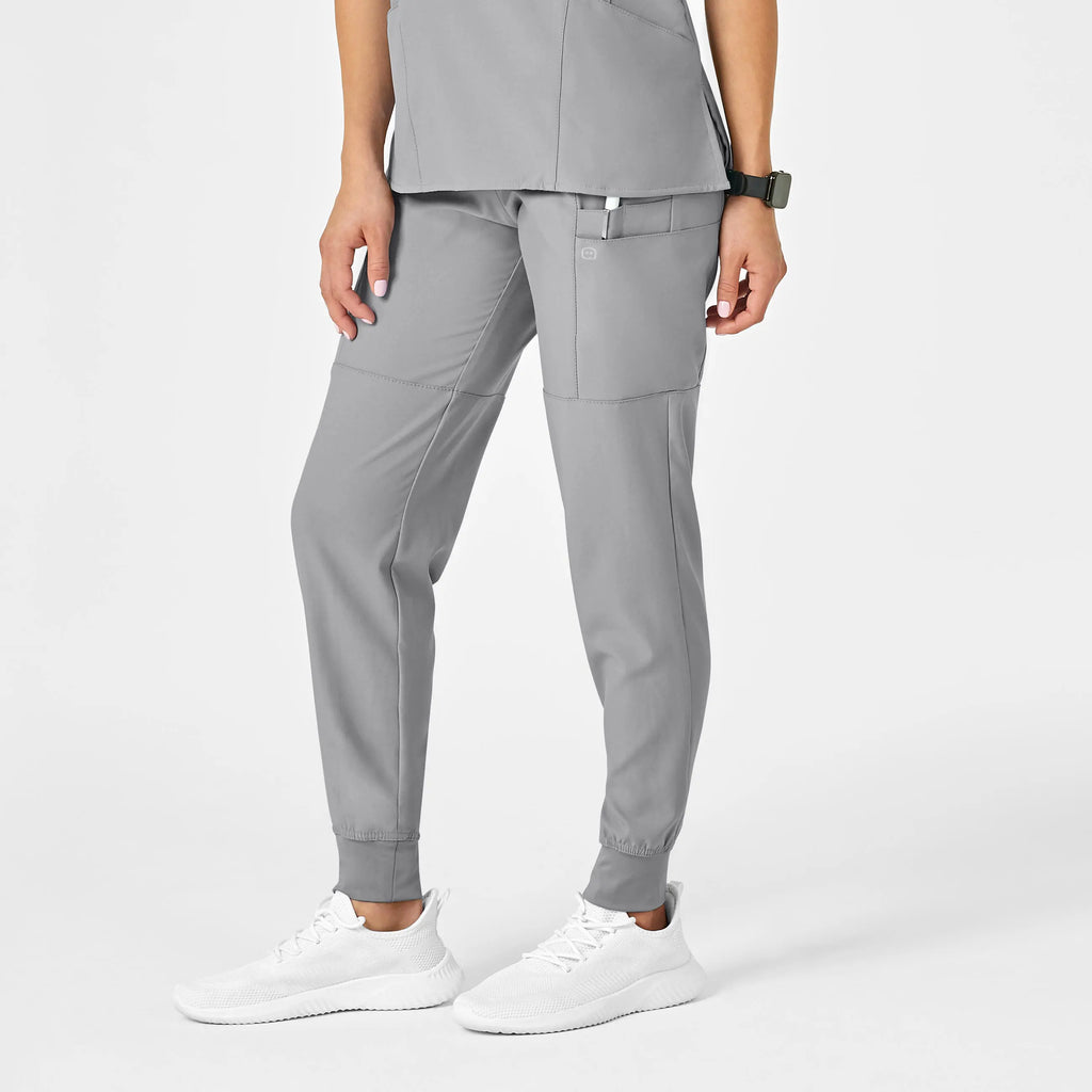 Wink Scrubs Women's Comfort Waist Cargo Jogger Scrub Pant Grey | scrub-supply.com