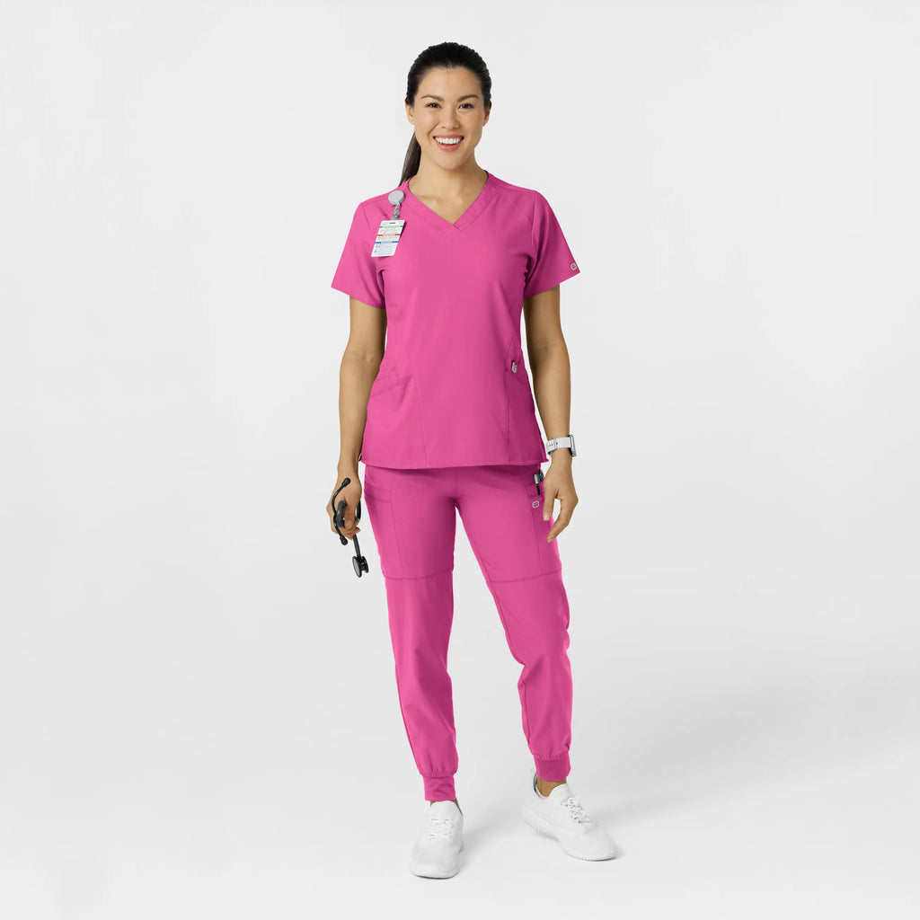 Wink Scrubs Women's Comfort Waist Cargo Jogger Scrub Pant Hot Pink | scrub-supply.com