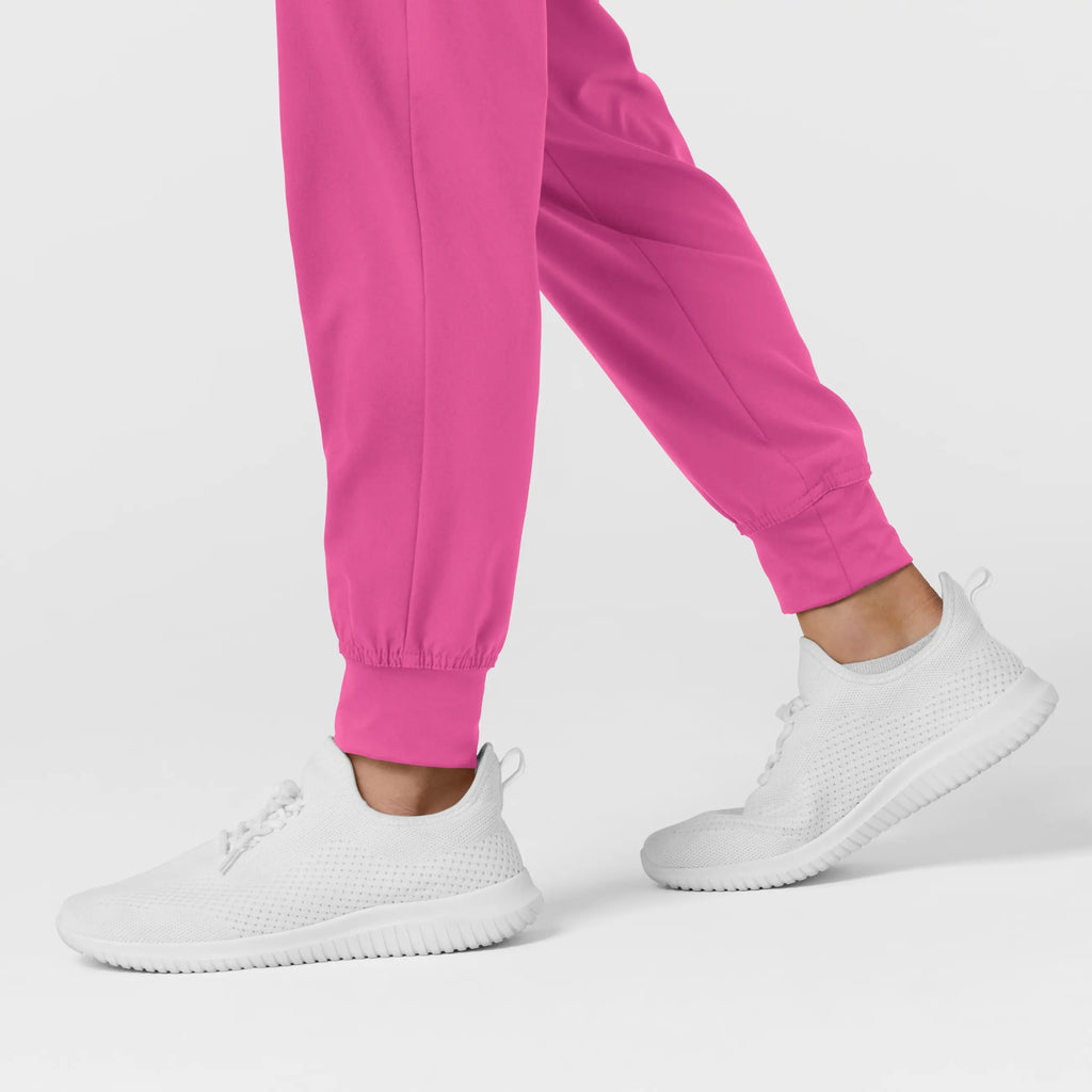 Wink Scrubs Women's Comfort Waist Cargo Jogger Scrub Pant Hot Pink | scrub-supply.com