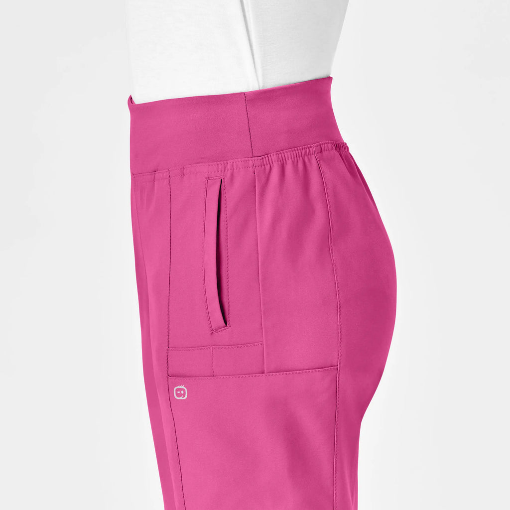 Wink Scrubs Women's Comfort Waist Cargo Jogger Scrub Pant Hot Pink | scrub-supply.com