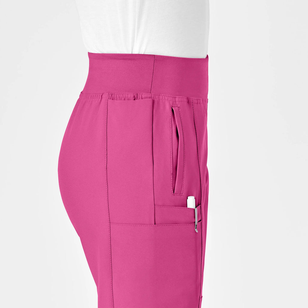 Wink Scrubs Women's Comfort Waist Cargo Jogger Scrub Pant Hot Pink | scrub-supply.com