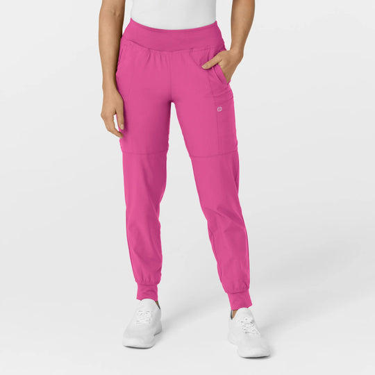 Wink Scrubs Women's Comfort Waist Cargo Jogger Scrub Pant Hot Pink | scrub-supply.com
