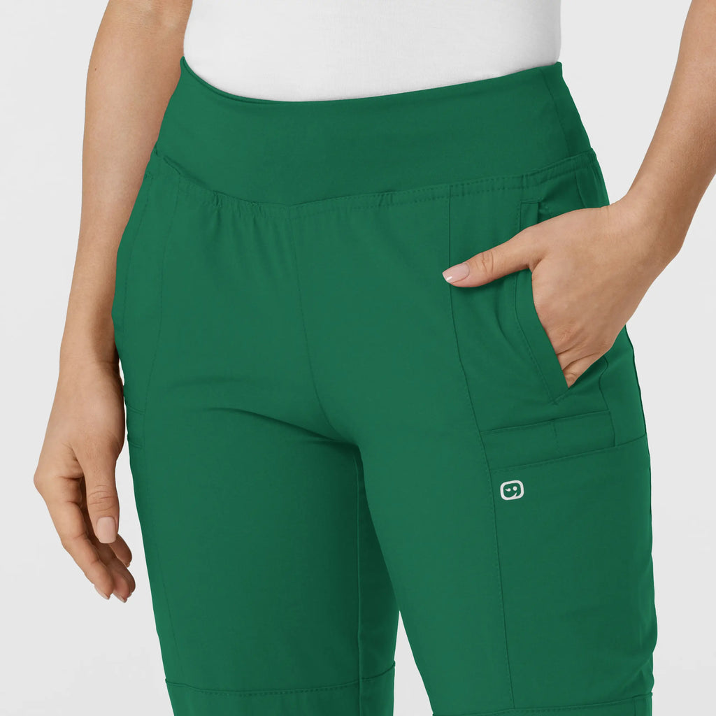 Wink Scrubs Women's Comfort Waist Cargo Jogger Scrub Pant Hunter | scrub-supply.com